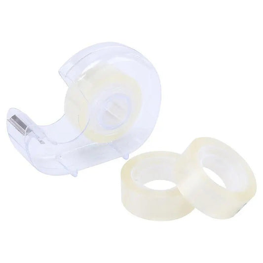 3 Small Clear Sticky Tapes With 1 Dispenser - NextParty