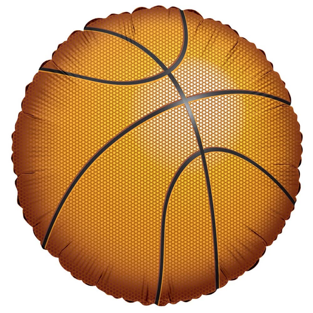 3D Basketball Foil Balloon 45cm (18") - NextParty