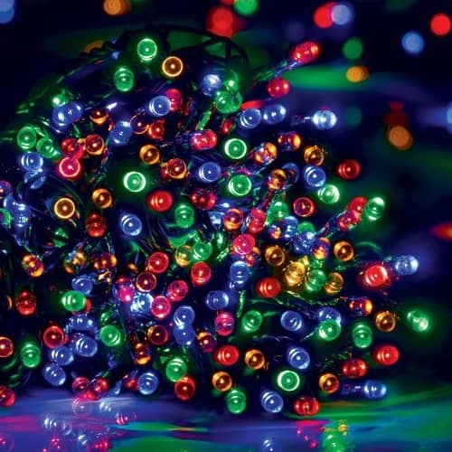 500 Multicolour LED Fairy Lights 24.9M Lit Length 8 Functions Connectable - NextParty