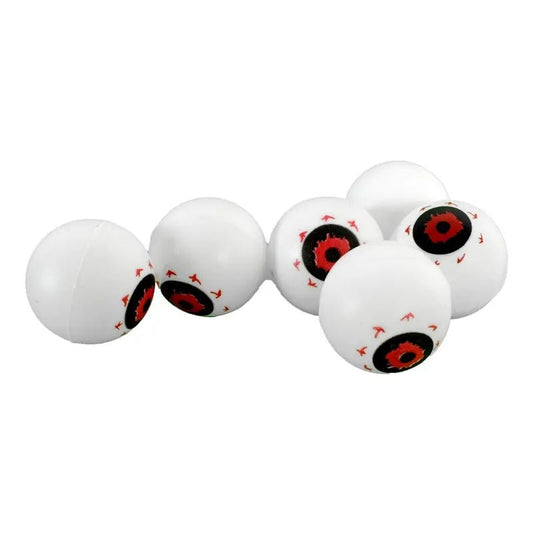 6 Fake Eyeballs 3.2cm Halloween Decorations - NextParty