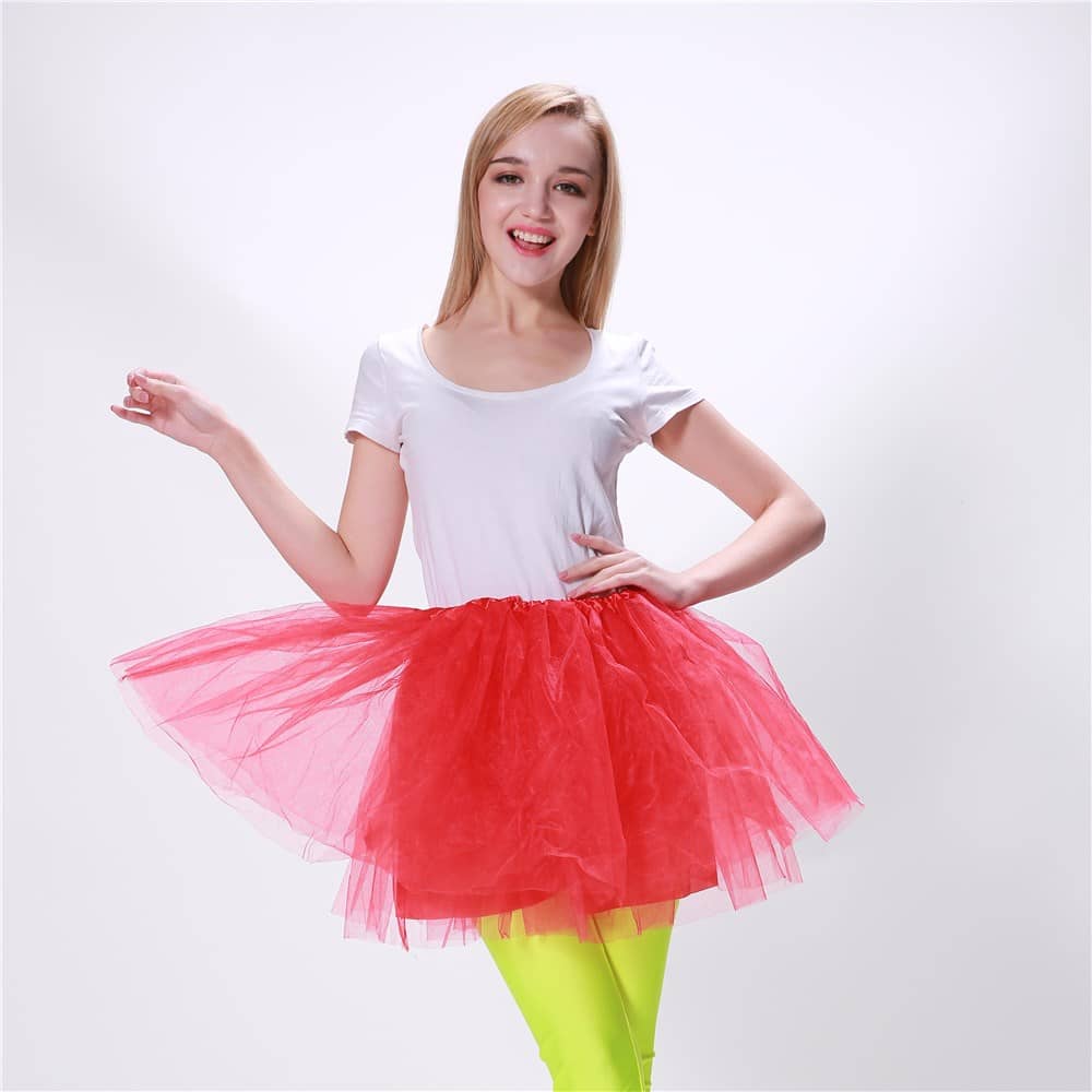 Adult Tutu Red 1980'S Medium Size Party Accessories - NextParty