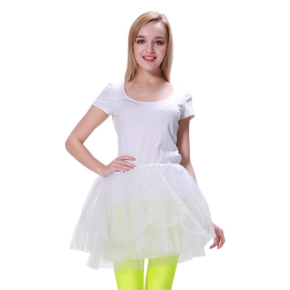 Adult Tutu White 1980'S Medium Size Party Accessories - NextParty