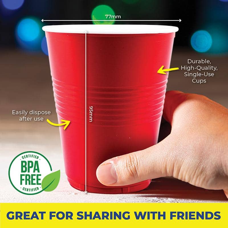 American Style Red Plastic Party Cups 265ml 20pk - NextParty