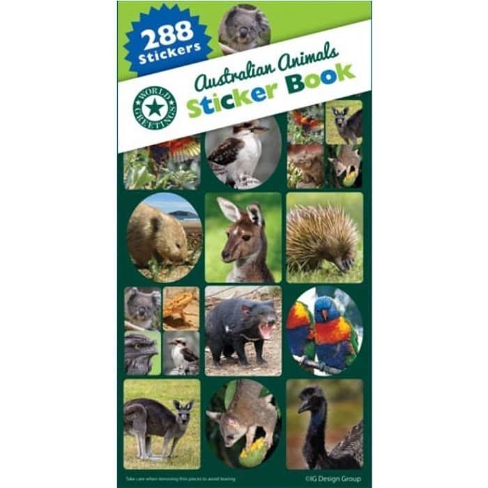 Australia Animals Photo Sticker Book 288pk (12 Sheets) - NextParty