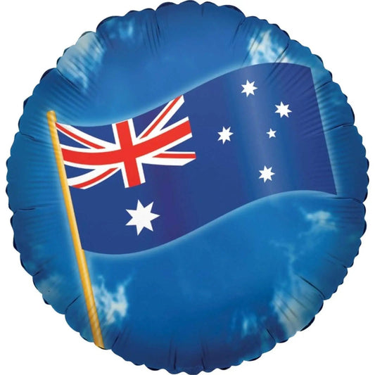 Australian Flag Foil Balloon 45cm (18") Round - NextParty