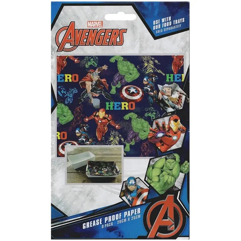 Avengers Grease Proof Papers 8pk - NextParty