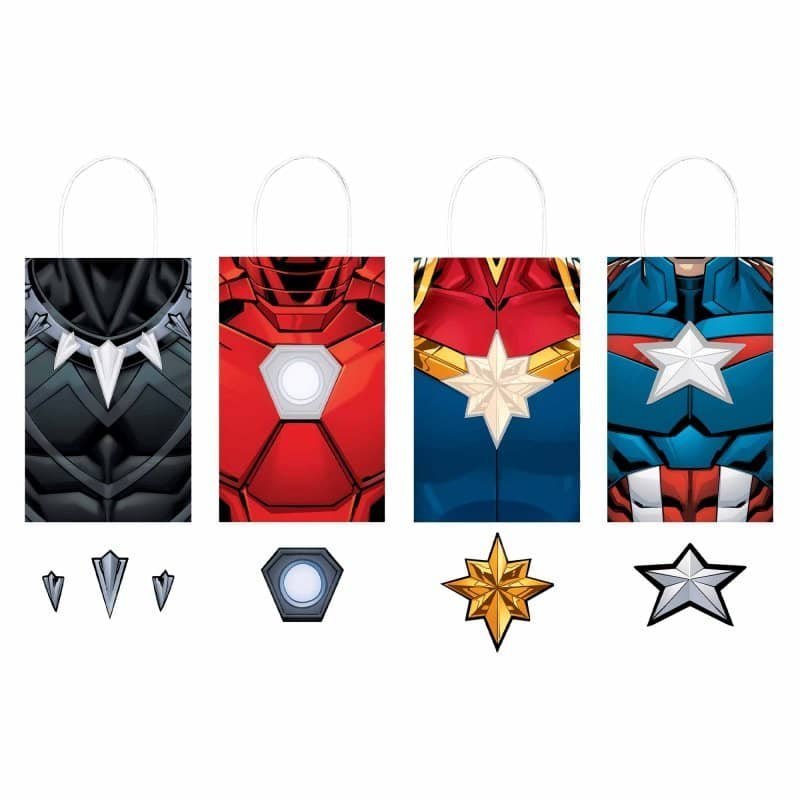 Avengers Kraft Paper Party Bags 8pk - NextParty