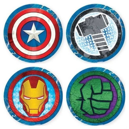 Avengers Party Invitations 8pk Round Shape - NextParty