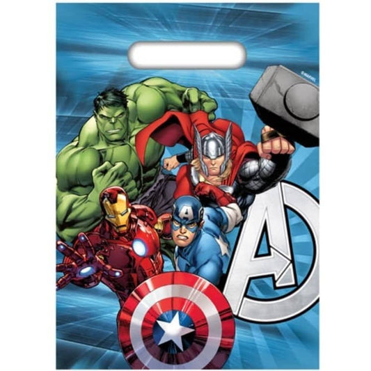 Avengers Plastic Party Bags 8pk - NextParty