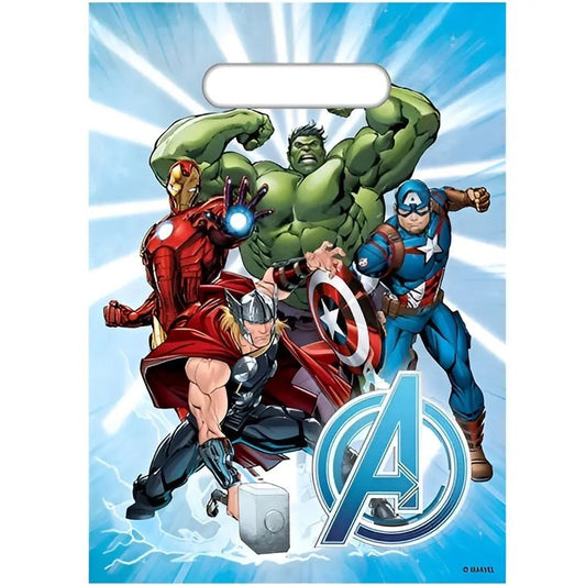 Avengers Plastic Party Bags 8pk - NextParty