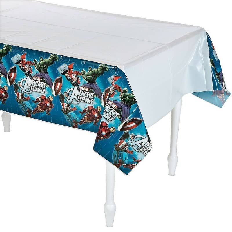 Avengers Plastic Table Cover Tablecloth 1.37m x 2.43m - NextParty