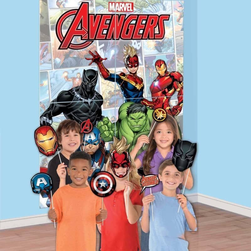 Avengers Scene Setter With 12 Photo Props - NextParty