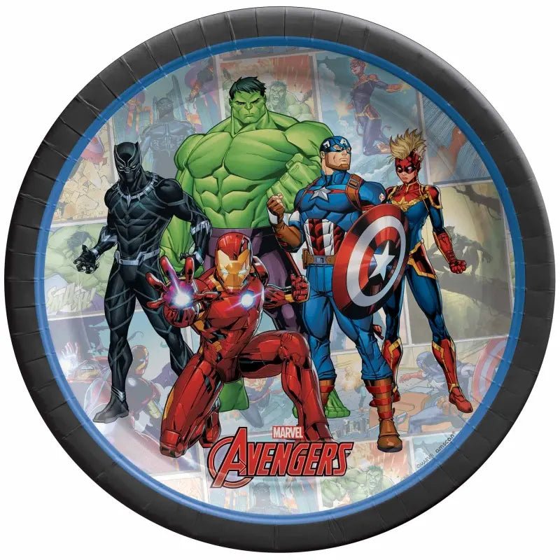 Avengers Small Paper Plates 17cm (7") 8pk Powers Unite - NextParty