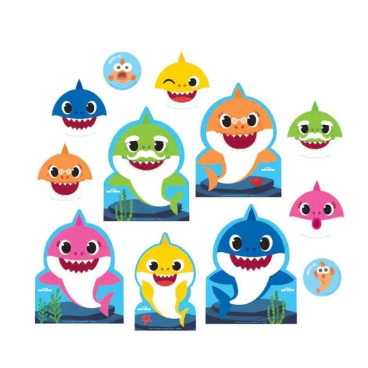 Baby Shark Cutouts 12pk Party Decorations - NextParty