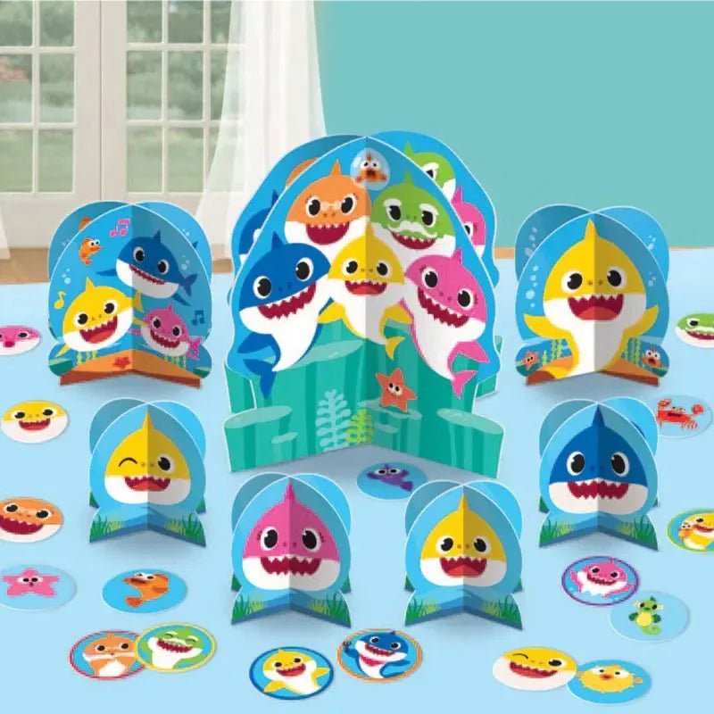 Baby Shark Party Table Decorating Kit 27pk - NextParty