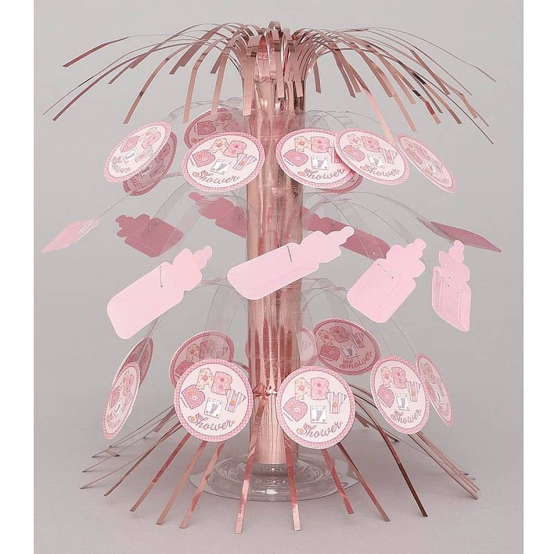 Baby Shower Pink Stitching Cascade Centrepiece 21.5CM (8.5") - NextParty