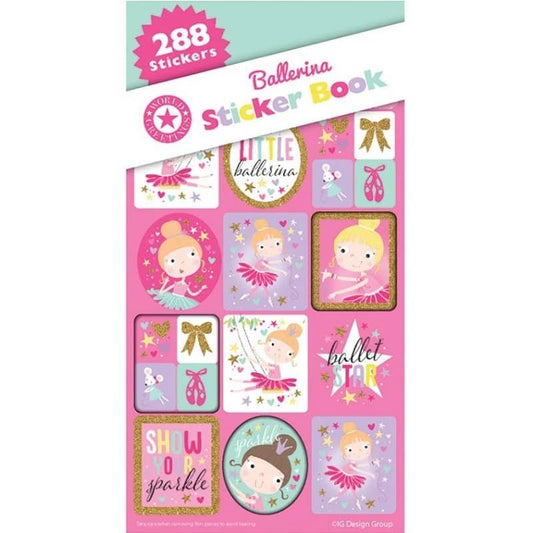 Ballerinas Sticker Book 288pk (12 Sheets) Party Favours - NextParty