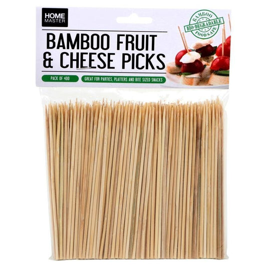 Bamboo Picks 10cm 400pk Fruit & Cheese Snack - NextParty