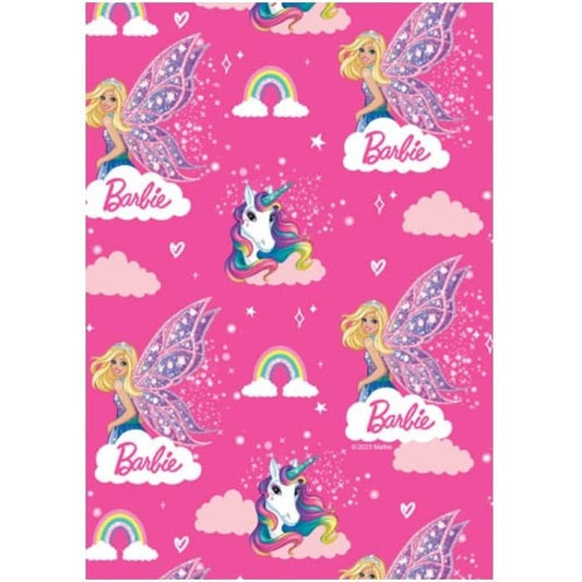 Barbie Gift Wrap 1 Sheet Folded - NextParty