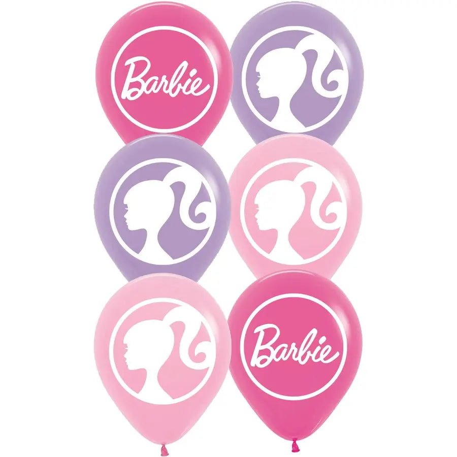 Barbie Latex Balloons 30cm (12") 6pk - NextParty