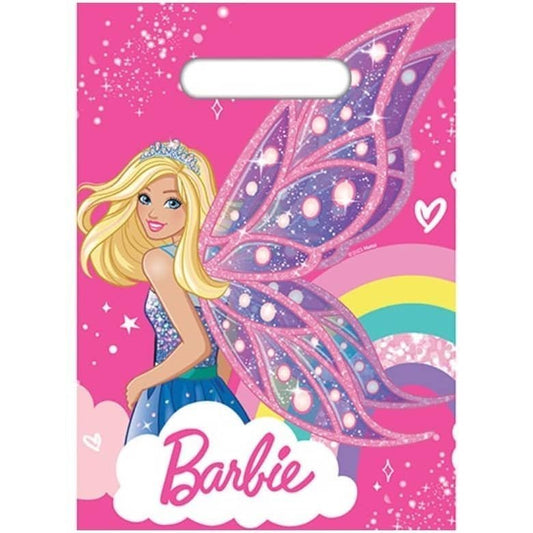 Barbie Plastic Party Bags 8pk - NextParty