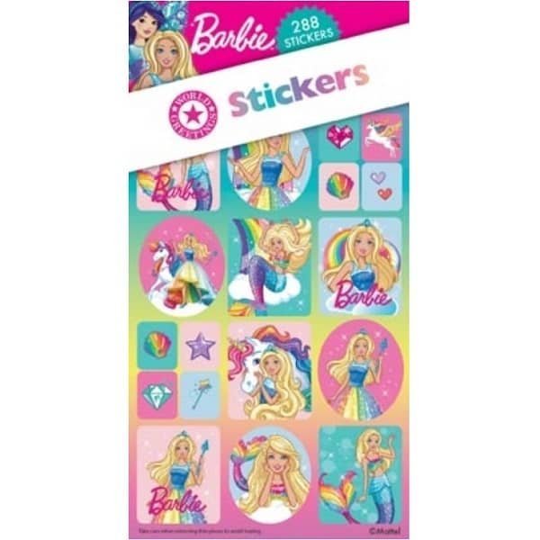 Barbie Sticker Book 288pk (12 Sheets) Party Favour - NextParty