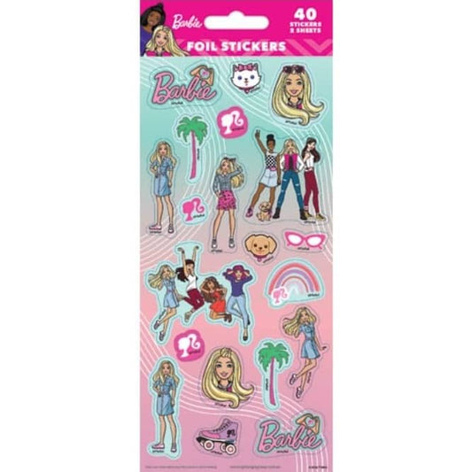 Barbie Sticker Sheets 40pk (2 Sheets) Party Favours - NextParty