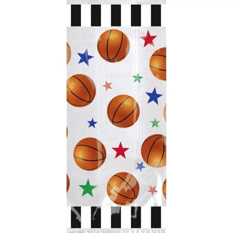 Basketball Fan Cello Party Bags 20pk - NextParty