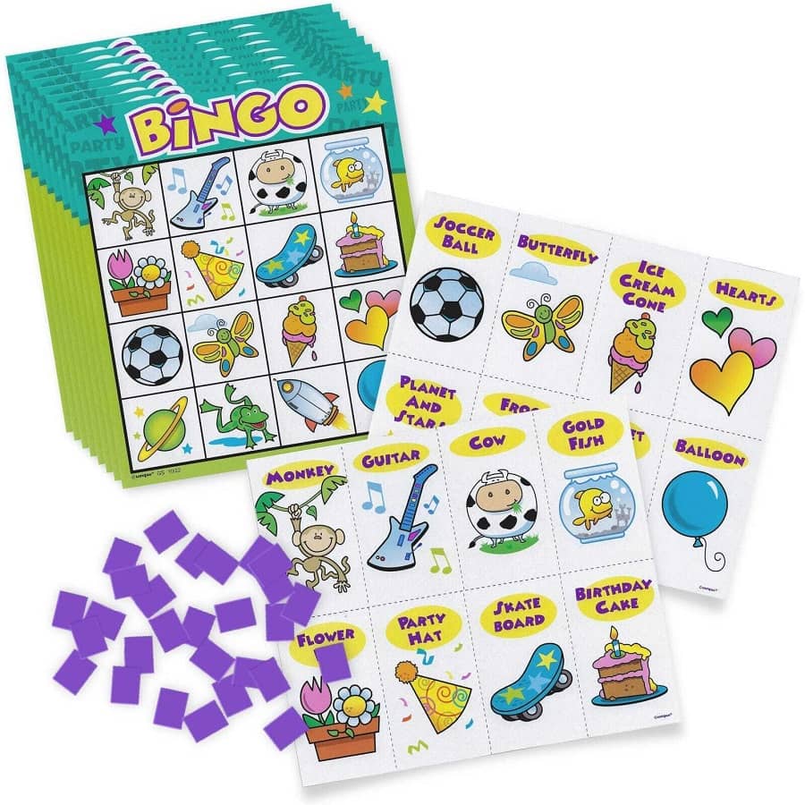 Bingo Party Game For 8 Players Cards Kit - NextParty