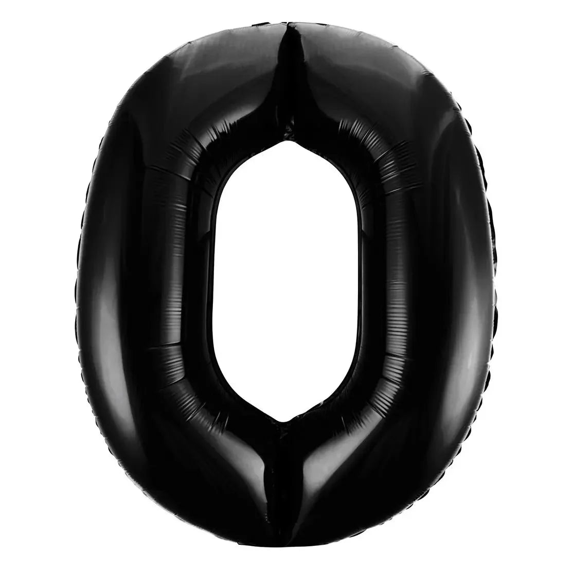 Black Number 0 Giant Numeral Foil Balloon 86CM (34") - NextParty