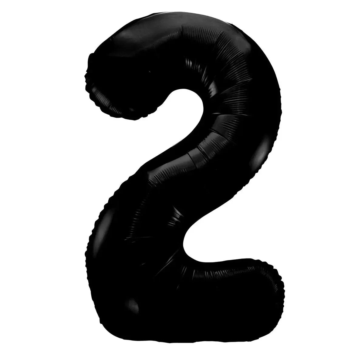 Black Number 2 Giant Numeral Foil Balloon 86CM (34") - NextParty