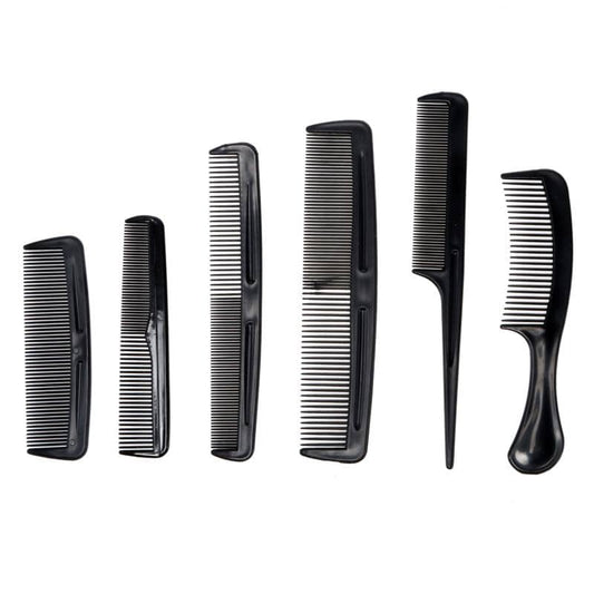 Black Plastic Comb Set 6pk - NextParty