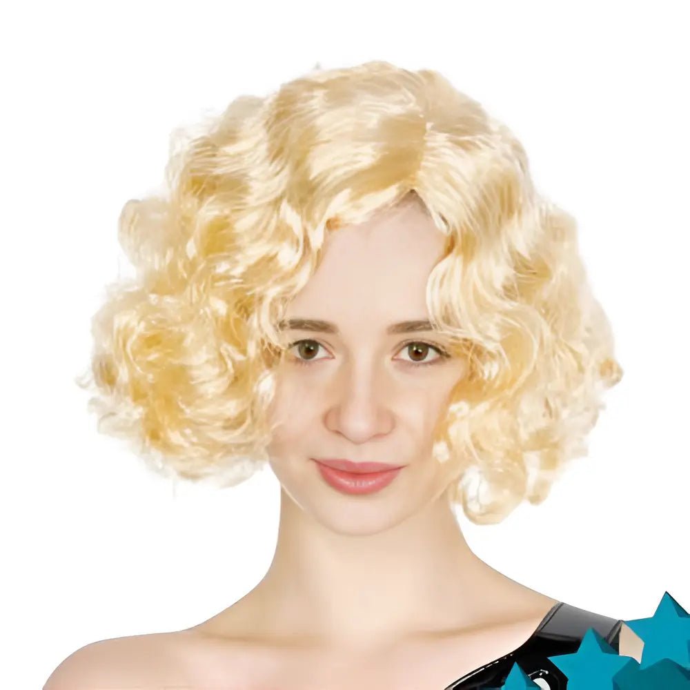 Blonde Curly Bob Wig 1920's - NextParty