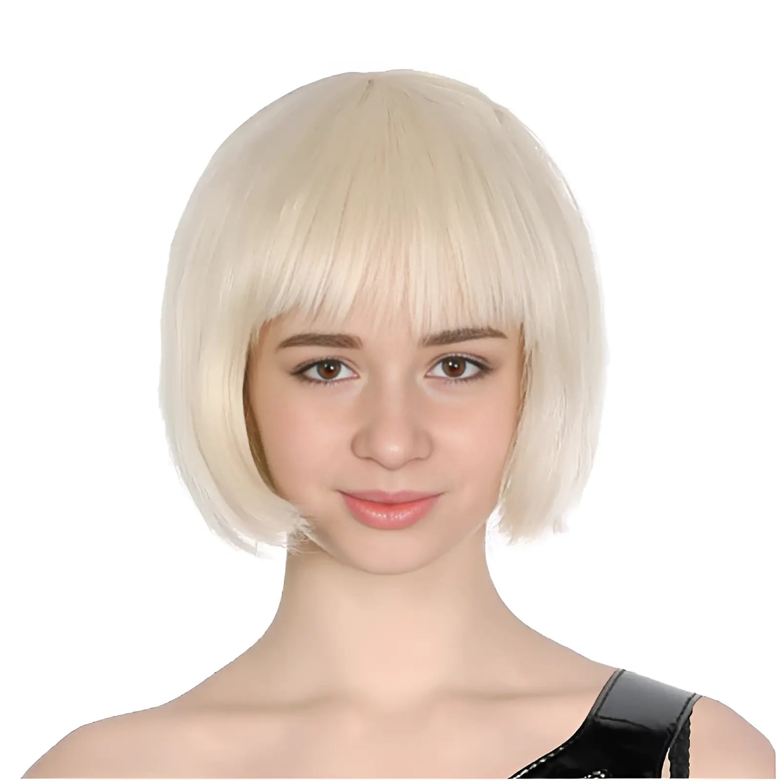 Blonde Short BOB Wig With Fringe - NextParty