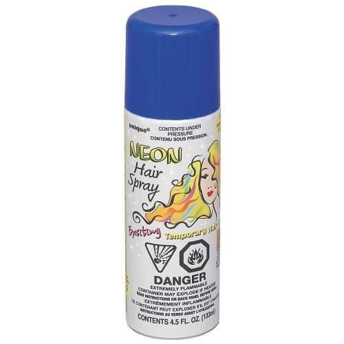 Blue Hair Spray 133ML Temporary Neon Coloured Hairspray - NextParty