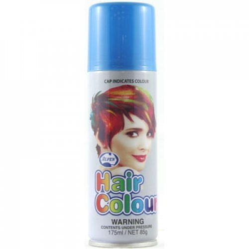 Blue Hair Spray 175ML Temporary Plain Coloured Hairspray - NextParty