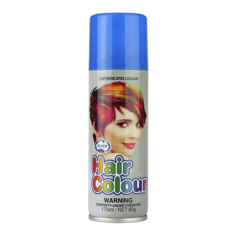 Blue Hair Spray 175ML Temporary Plain Coloured Hairspray - NextParty