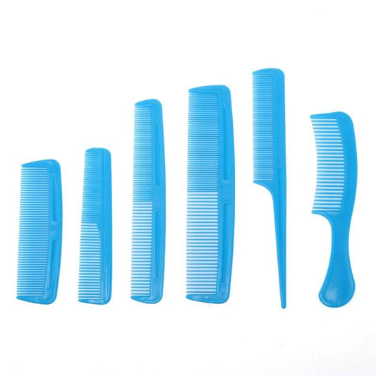 Blue Plastic Comb Set 6pk - NextParty