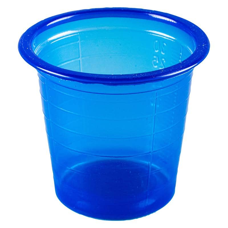 Blue Plastic Shot Glasses 30ml 50pk Drinkware - NextParty