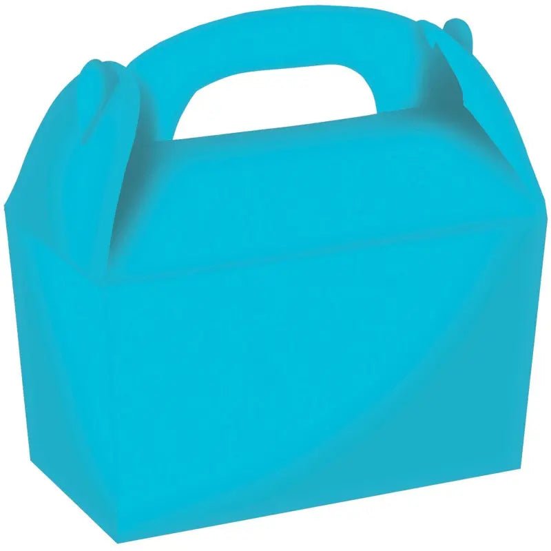 Caribbean Blue Gable Boxes 4pk 15cm x 17.5cm x 10cm - NextParty