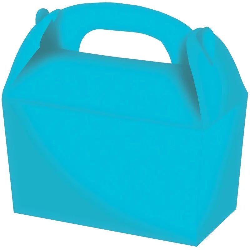 Caribbean Blue Gable Boxes 4pk 15cm x 17.5cm x 10cm - NextParty