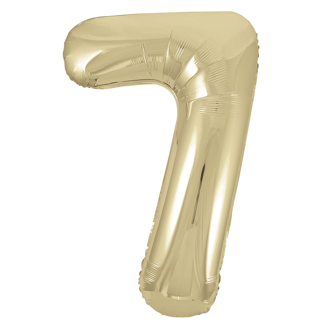 Champagne Gold Number "7" Giant Numeral Foil Balloon 86CM (34") - NextParty