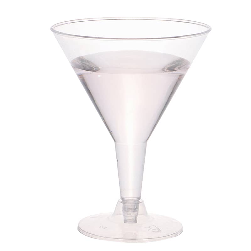 Clear Plastic Cocktail Glasses 200ml 4pk Drinkware - NextParty