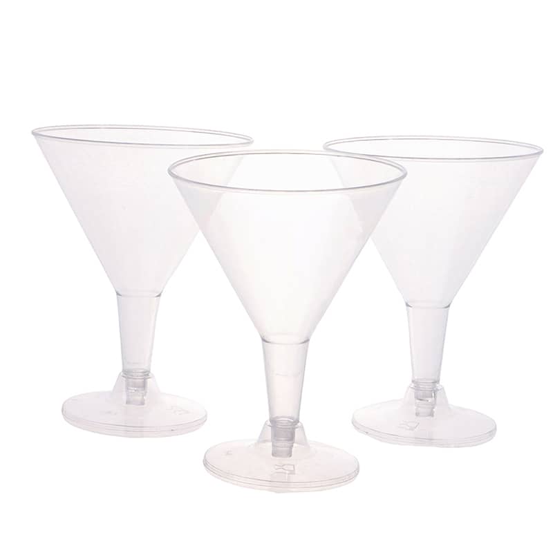 Clear Plastic Cocktail Glasses 200ml 4pk Drinkware - NextParty