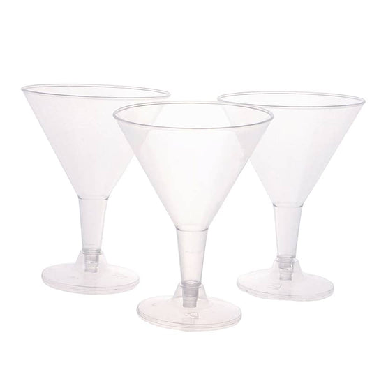 Clear Plastic Cocktail Glasses 200ml 4pk Drinkware - NextParty