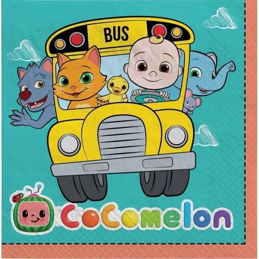 CoComelon Lunch Napkins 16pk - NextParty