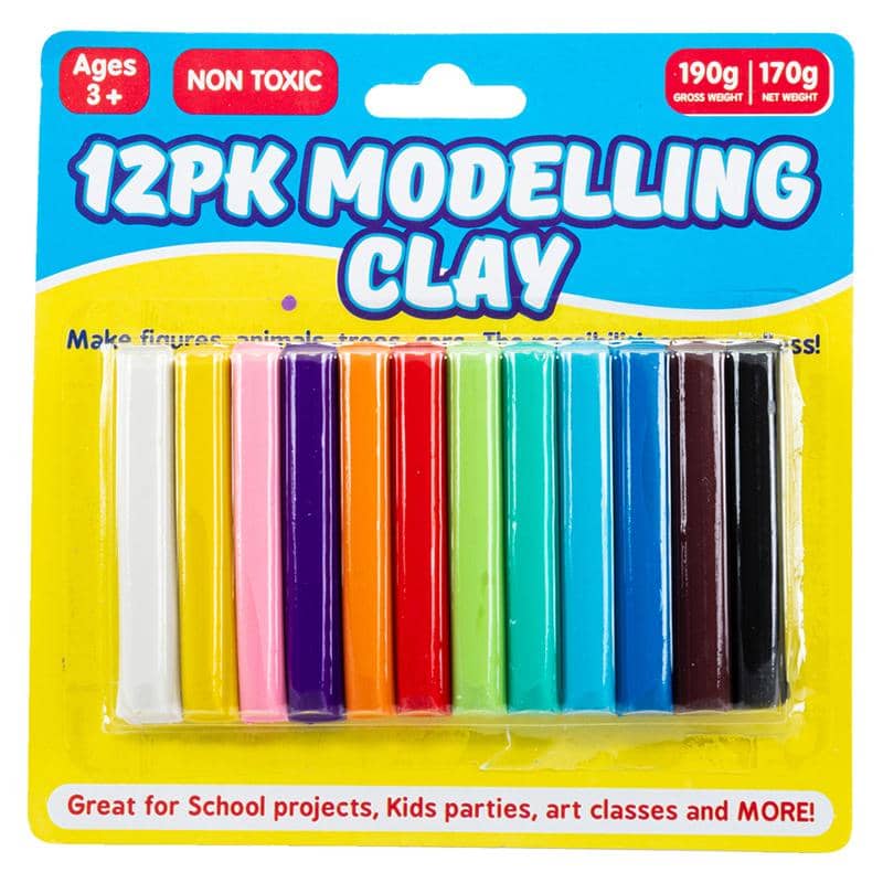 Coloured Modelling Clay 12pk Toys Art Craft - NextParty