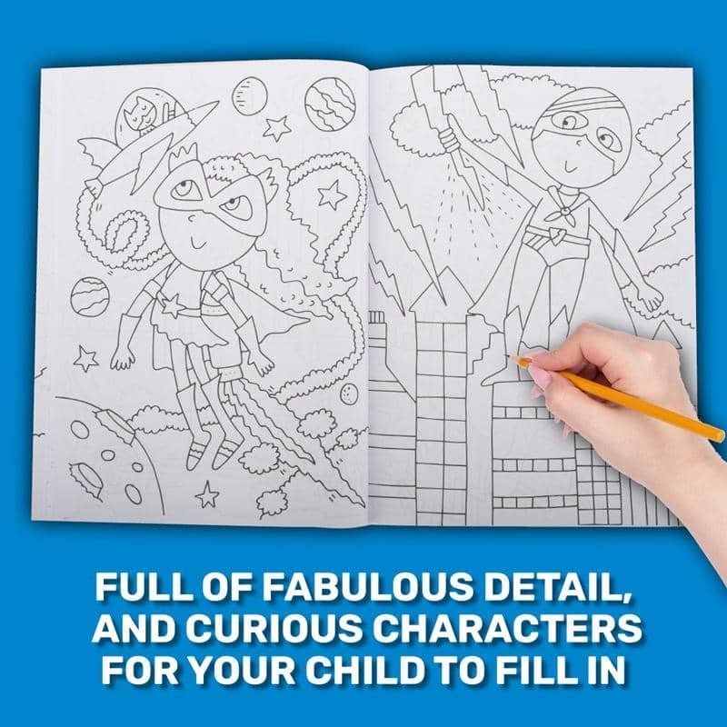 Colouring Books 2pk 56PG A4 Super Hero - NextParty