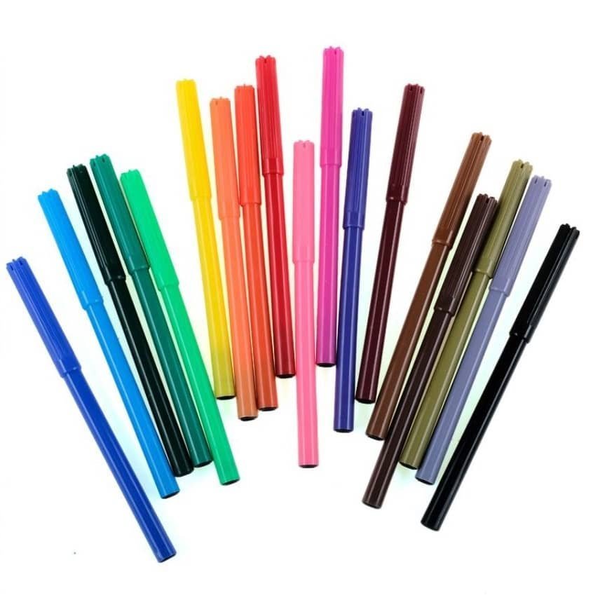 Colouring Pens Colour Markers 18pk Fine Tips - NextParty