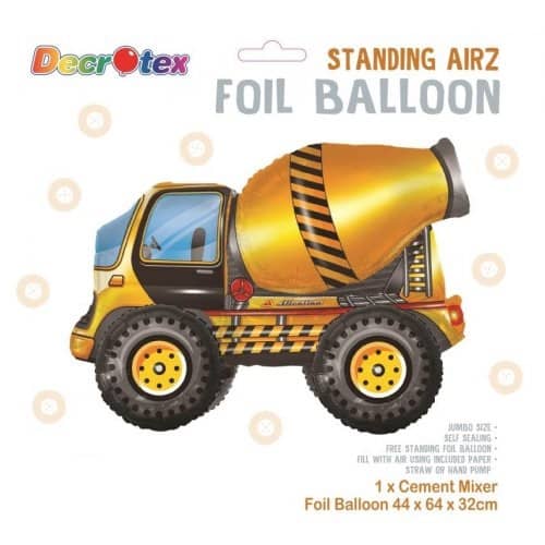 Construction Cement Mixer Truck Large Foil Balloon 64CM (25") - NextParty